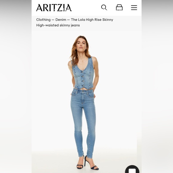 Denim Forum The Lola High Rise Skinny distressed jeans (size 29) - Picture 1 of 6